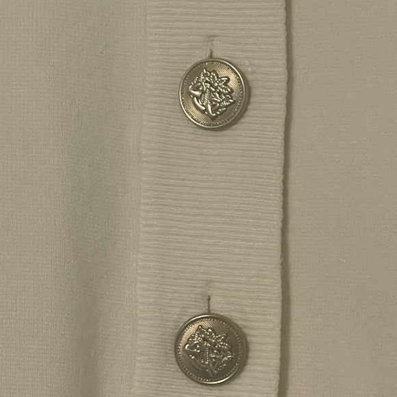 Cyrus Cream Cardigan with Gold Buttons - Picture 3 of 4